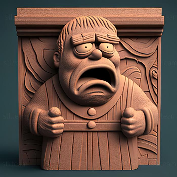 3D модель Ральф Віггам — персонаж Сімпсонів (STL)